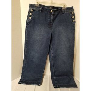 Talbots denim  crops/capris size 14